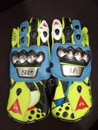 Valentino Rossi 2021 MotoGP Leather Racing Gloves 