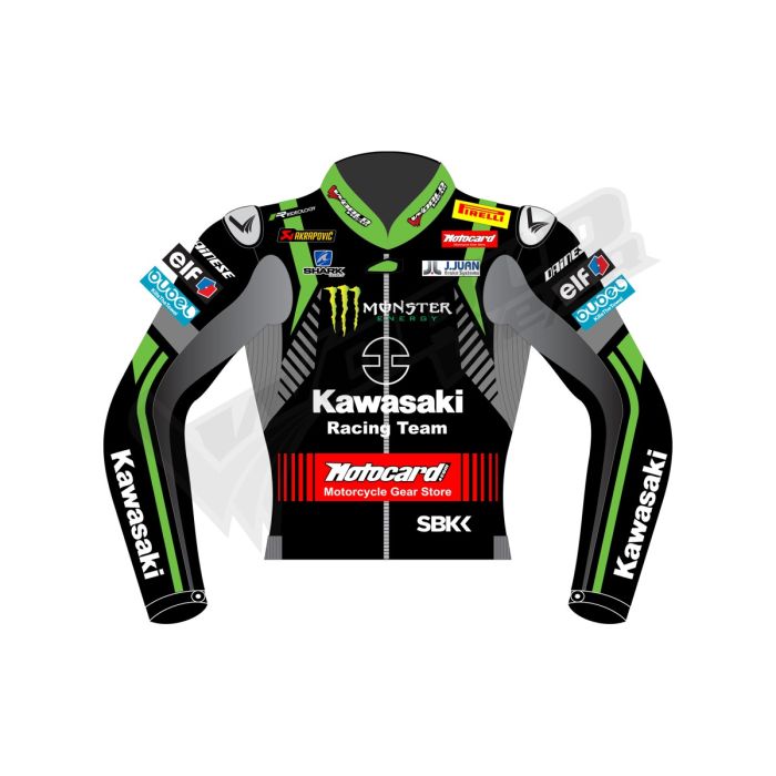 Alex Lowes Kawasaki Ninja Movistar SBK 2018 Men Motorbike Raceing Leather Jacket