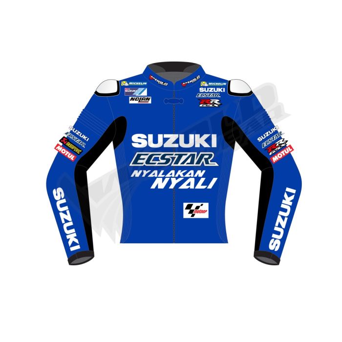 Andrea Iannone Suzuki Motogp 2018 Men Motorbike Raceing Leather Jacket