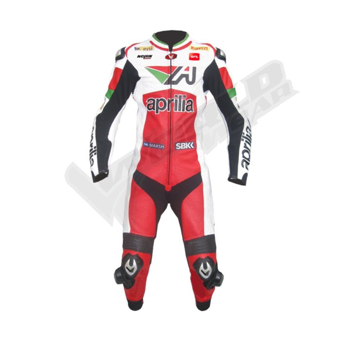 Aprilia SBK 2014 Men Motorbike Racing Leather Suit