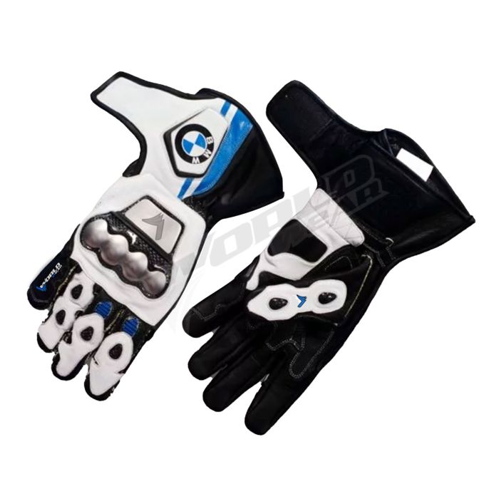 BMW Motogb Men Motorbike Racing Leather Gloves