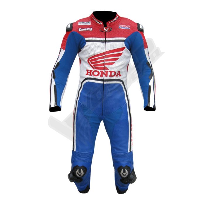 Casey Stoner Honda HRC 2015 Men Motorbike Racing Leather Suit