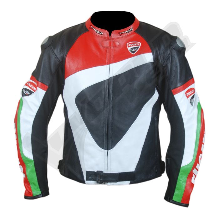 Ducati Men Motorbike Raceing Leather Jacket