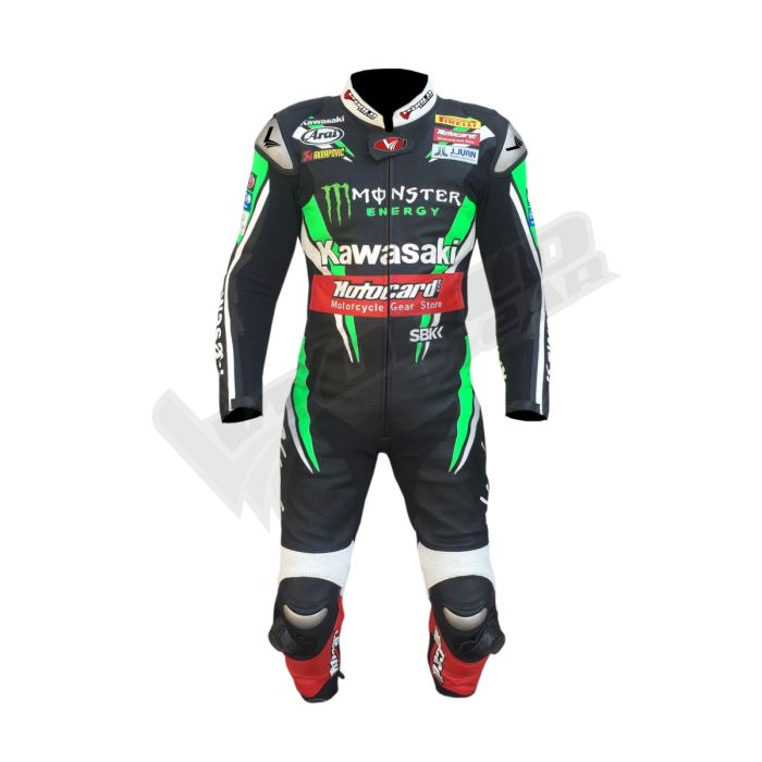 Kawasaki Ninja SBK 2016 Men Motorbike Racing Leather Suit
