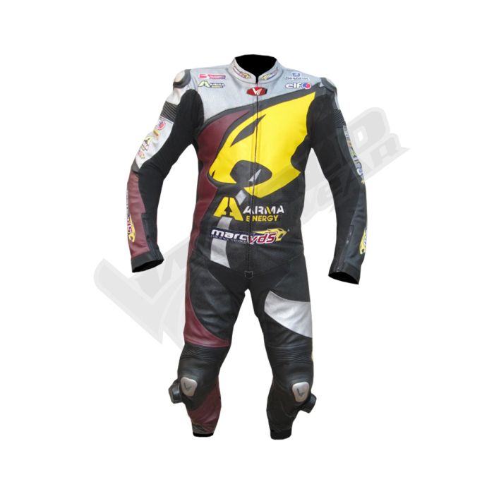 Scott Redding Moto Arma Energy 2014 Men Motorbike Racing Leather Suit