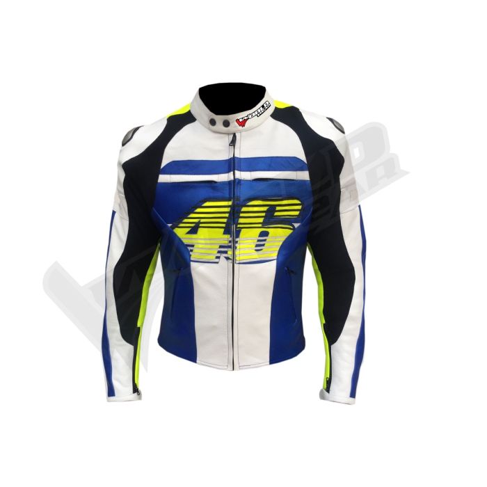 VR46 D2 2015 Men Motorbike Raceing Leather Jacket
