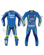 Alex Rins Suzuki 2017 Men Motorbike Racing Leather Suit