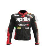 Aprilia V4 SBK 2014 Men Motorbike Raceing Leather Jacket