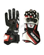 Ducati Corse Men Motorbike Racing Leather Gloves