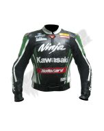 Kawasaki Ninja SBK 2014 Men Motorbike Raceing Leather Jacket