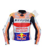 Marc Marquez Honda Repsol Redbull Men Motorbike Raceing Leather Jacket
