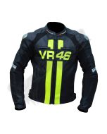 Rossi VR46 Men Motorbike Raceing Leather Jacket