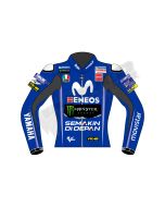 Rossi Yamaha Movistar Blue Motogp 2018 Men Motorbike Raceing Leather Jacket