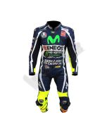 Valentino Rossi Yamaha Blue Motogp 2016 Men Motorbike Racing Leather Suit