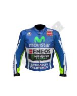 Valentino Rossi Yamaha Movistar Motogp 2014 Men Motorbike Raceing Leather Jacket