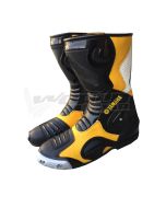 Yamaha Yellow Black Men Motorbike Racing Leather Boots