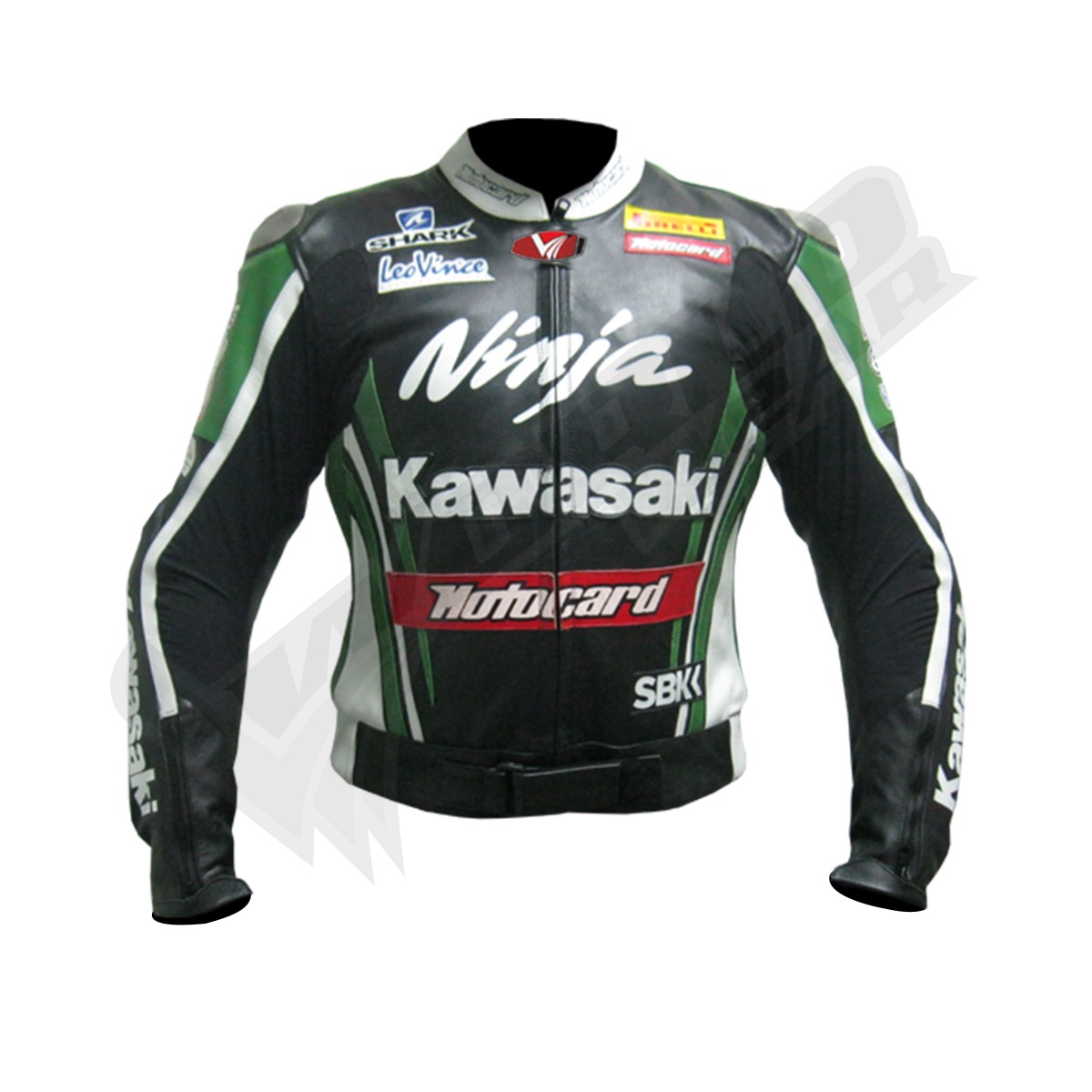 Kawasaki Ninja SBK 2014 Men Motorbike Raceing Leather Jacket; Motorcycle racing protective jacket Biker leather racing suit Performance leather motorcycle jacket Racing-style motorbike jacket Leather racing jacket for bikers High-performance motorcycle jacket Motorbike racing gear jacket Rider's leather racing jacket Biker race leather jacket Sport motorcycle leather jacket Motorcycle racing protective jacket Biker leather racing suit Performance leather motorcycle jacket Racing-style motorbike jacket Leather racing jacket for bikers High-performance motorcycle jacket Motorbike racing gear jacket Rider's leather racing jacket Biker race leather jacket Sport motorcycle leather jacket