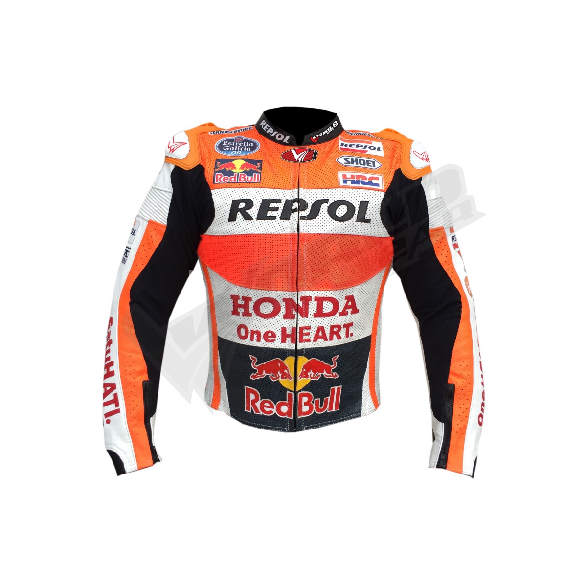 Marc Marquez Honda Repsol 2015 Men Motorbike Raceing Leather Jacket; Motorcycle racing protective jacket Biker leather racing suit Performance leather motorcycle jacket Racing-style motorbike jacket Leather racing jacket for bikers High-performance motorcycle jacket Motorbike racing gear jacket Rider's leather racing jacket Biker race leather jacket Sport motorcycle leather jacket Motorcycle racing protective jacket Biker leather racing suit Performance leather motorcycle jacket Racing-style motorbike jacket Leather racing jacket for bikers High-performance motorcycle jacket Motorbike racing gear jacket Rider's leather racing jacket Biker race leather jacket Sport motorcycle leather jacket