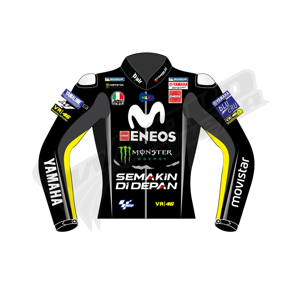 Rossi Yamaha Movistar Black Motogp 2018 Men Motorbike Raceing Leather Jacket; Motorcycle racing protective jacket Biker leather racing suit Performance leather motorcycle jacket Racing-style motorbike jacket Leather racing jacket for bikers High-performance motorcycle jacket Motorbike racing gear jacket Rider's leather racing jacket Biker race leather jacket Sport motorcycle leather jacket Motorcycle racing protective jacket Biker leather racing suit Performance leather motorcycle jacket Racing-style motorbike jacket Leather racing jacket for bikers High-performance motorcycle jacket Motorbike racing gear jacket Rider's leather racing jacket Biker race leather jacket Sport motorcycle leather jacket