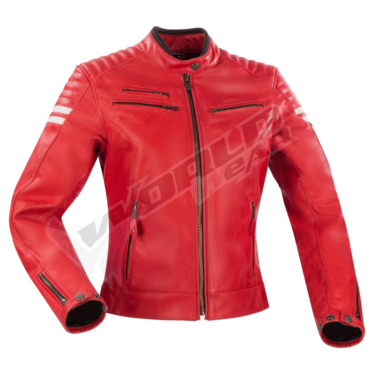 Segura Stripe Funki Armoured Red Women Motorbike Raceing Leather Jacket; Motorcycle racing protective jacket Biker leather racing suit Performance leather motorcycle jacket Racing-style motorbike jacket Leather racing jacket for bikers High-performance motorcycle jacket Motorbike racing gear jacket Rider's leather racing jacket Biker race leather jacket Sport motorcycle leather jacket Motorcycle racing protective jacket Biker leather racing suit Performance leather motorcycle jacket Racing-style motorbike jacket Leather racing jacket for bikers High-performance motorcycle jacket Motorbike racing gear jacket Rider's leather racing jacket Biker race leather jacket Sport motorcycle leather jacket